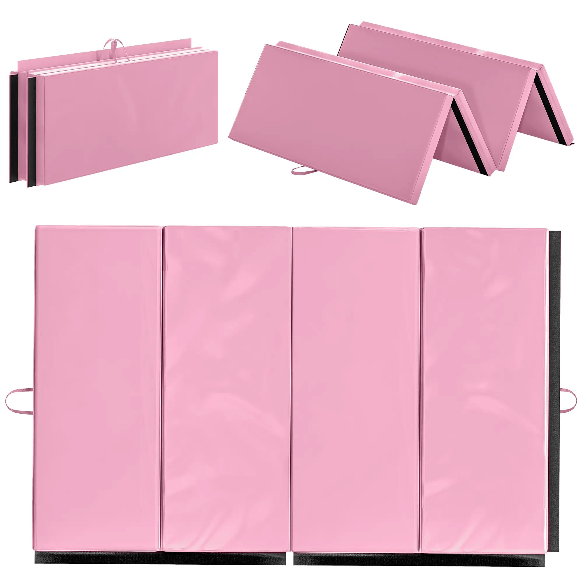 4'x6'x2'' Folding Gymnastics Mat, Exercise Mat for Yoga, MMA, Pink Gymnastics Mats at Gallery Canada