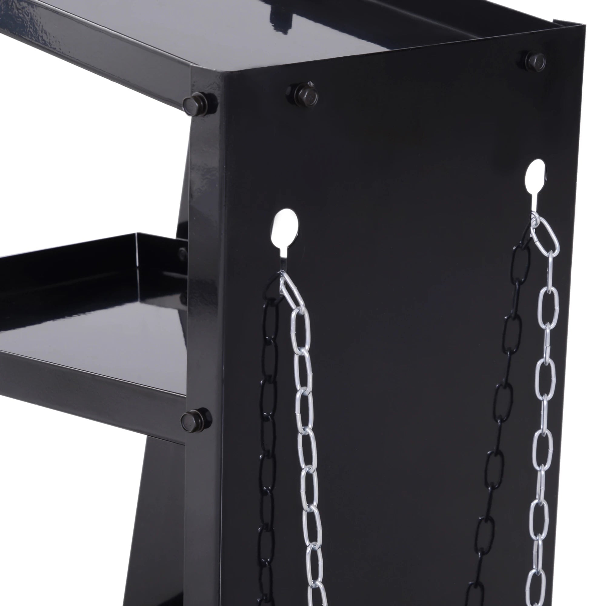 3 Tier Welding Cart, Welder Trolley, Garage Cart for Tanks Gas Bottles, Black Tool Organizers at Gallery Canada