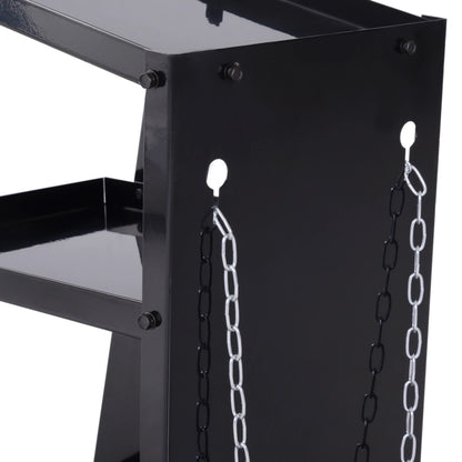 3 Tier Welding Cart, Welder Trolley, Garage Cart for Tanks Gas Bottles, Black Tool Organizers at Gallery Canada