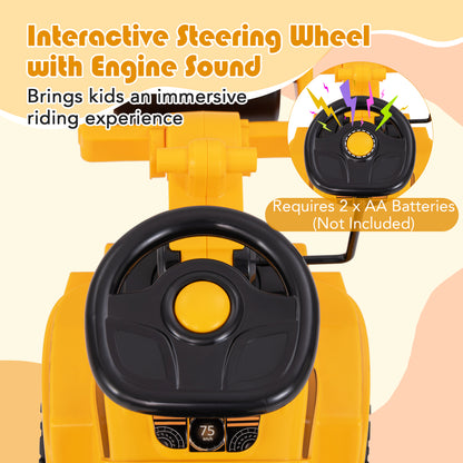 Toddler Ride On Car, Adjustable Roller, Under-Seat Storage, Yellow Push & Pedal Ride On Toys at Gallery Canada