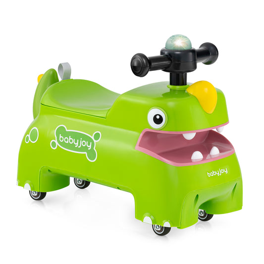 Toddler Ride On Toy Car With Lights, Music, Green Push & Pedal Ride On Toys Green at Gallery Canada