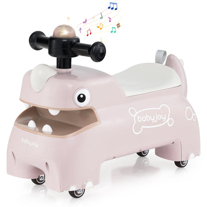 Toddler Ride On Toy Car, With Lights And Music, Pink Push & Pedal Ride On Toys at Gallery Canada