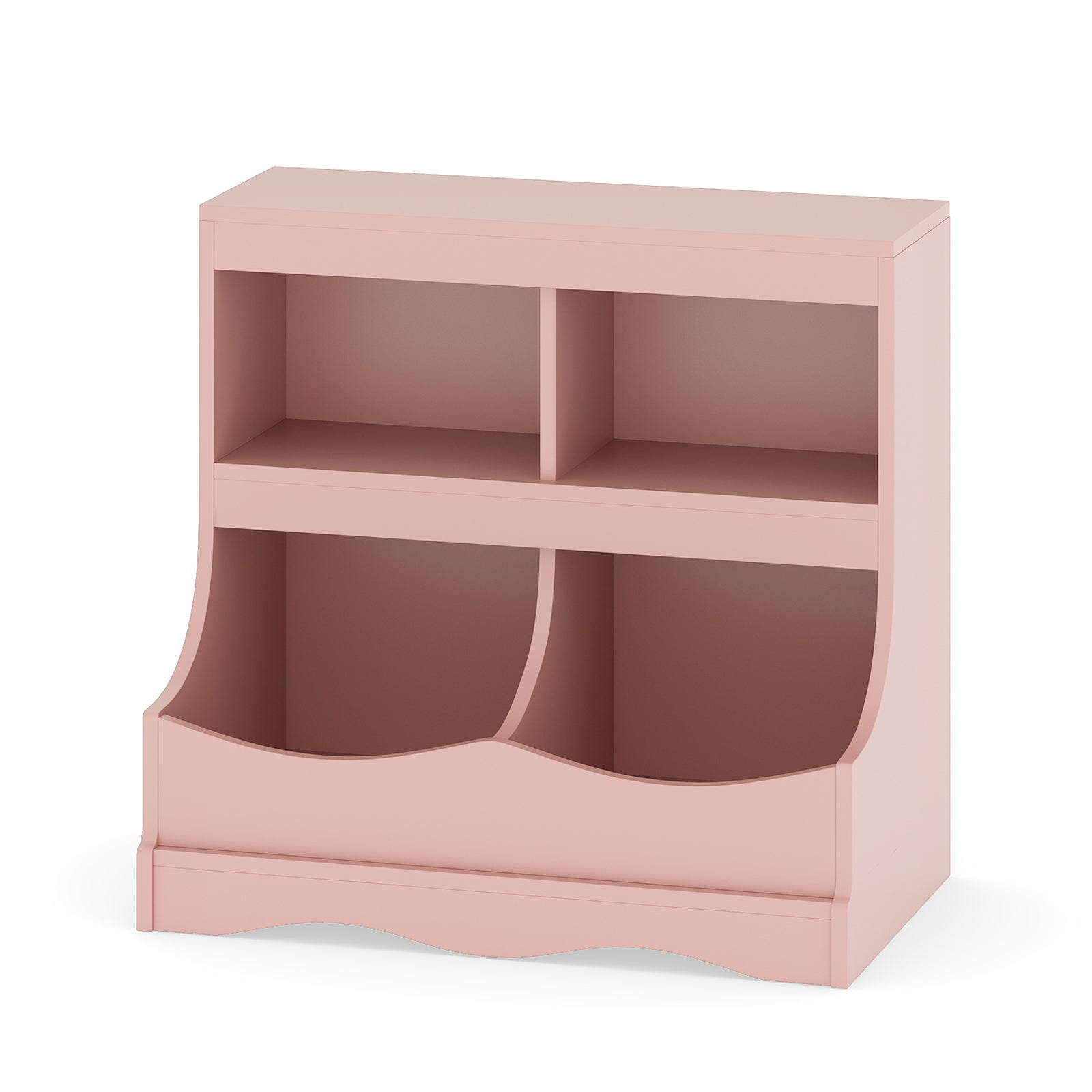 Toy Storage Organizer 4-Cubby Kids Bookcase for Toys and Books, Pink Kids Storage at Gallery Canada