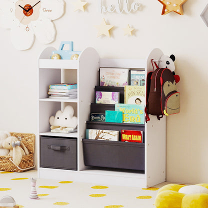 Toy Storage Organizer with 4-Tier Sling Shelves, White Kids Storage at Gallery Canada