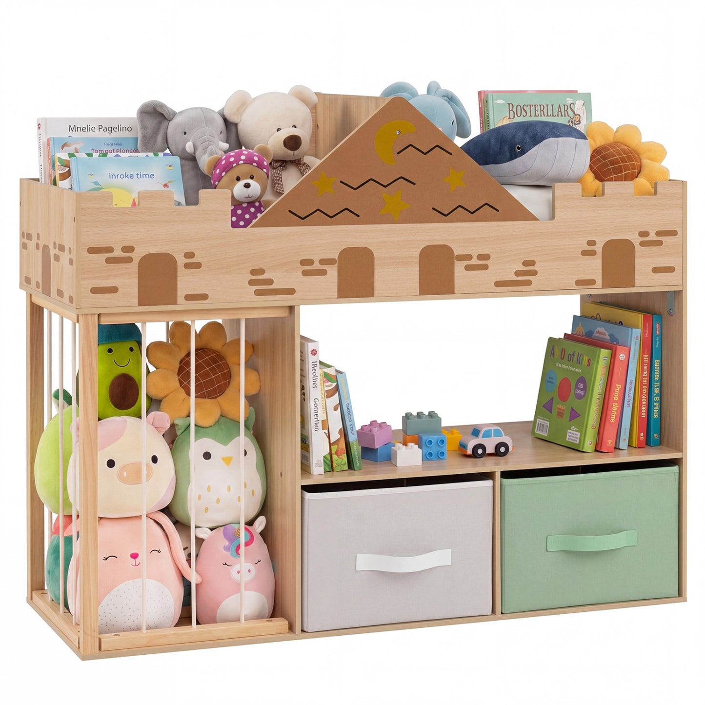 Toy Storage Organizer with Shelves, Natural Kids Storage at Gallery Canada