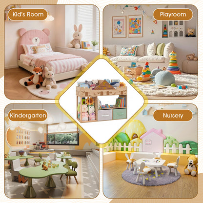 Toy Storage Organizer with Shelves, Natural Kids Storage at Gallery Canada