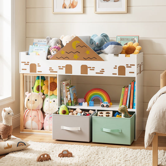 Toy Storage Organizer With Stuffed Animal Storage, White Kids Storage White at Gallery Canada