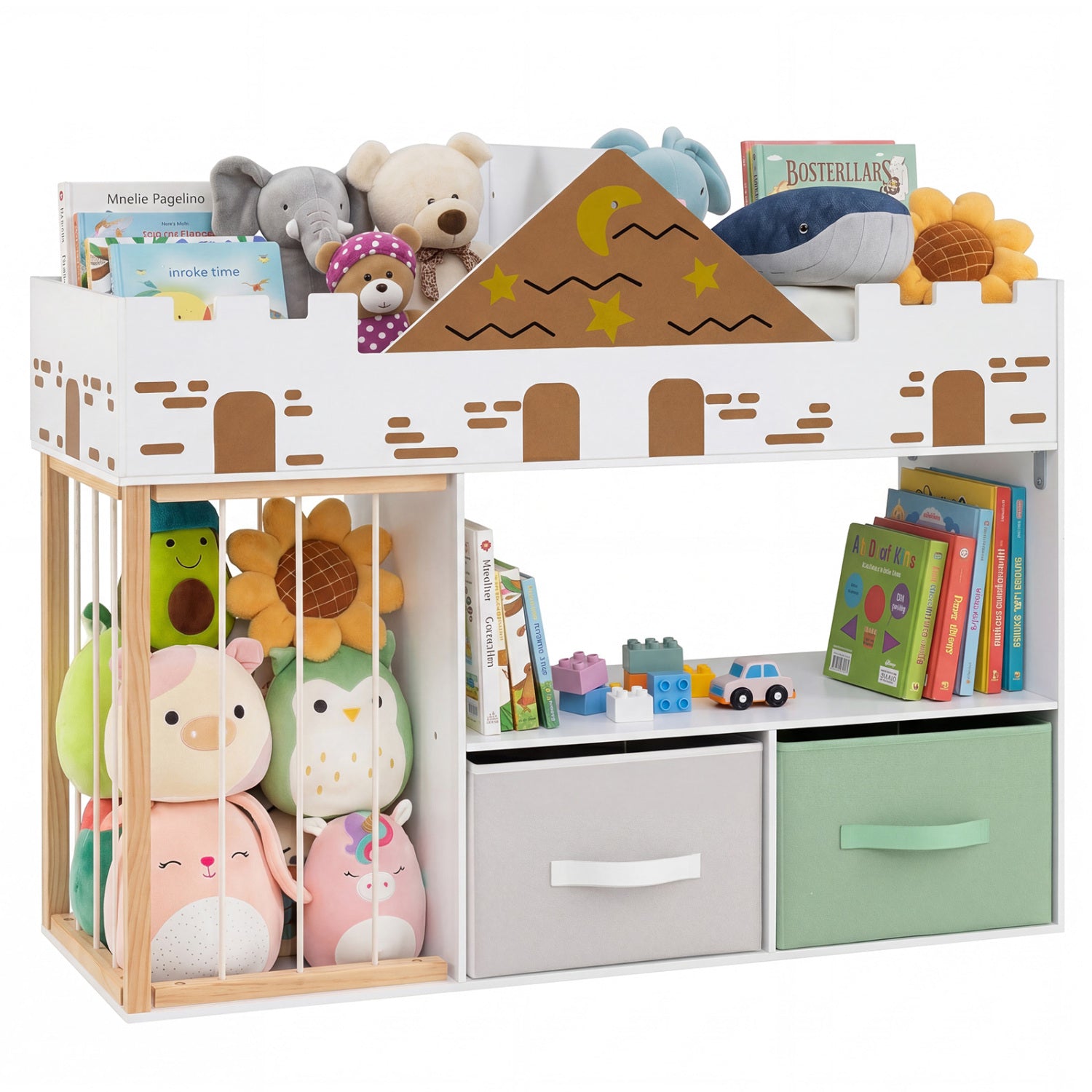 Toy Storage Organizer With Stuffed Animal Storage, White Kids Storage at Gallery Canada