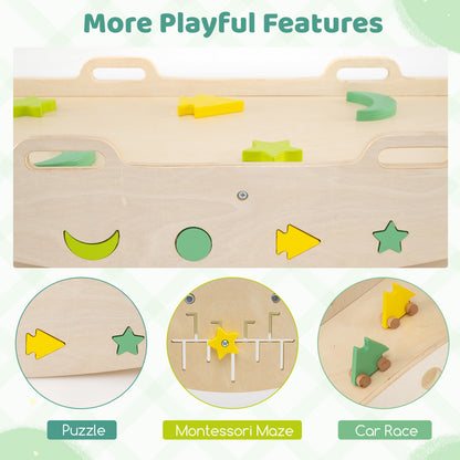 Triangle Climbing Set, Foldable Jungle Gym With Arch Ramp, Green Climbers & Slides at Gallery Canada