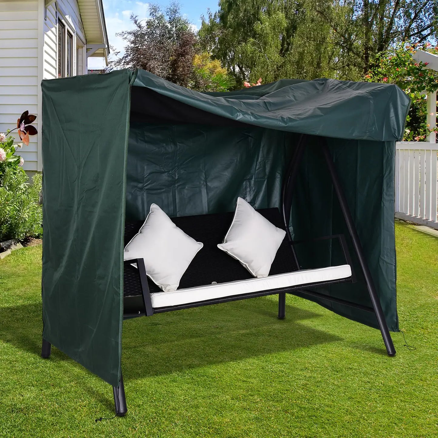 Outdoor Swing Cover, Large 3-Seat, UV Resistant, Green Patio Furniture Covers at Gallery Canada