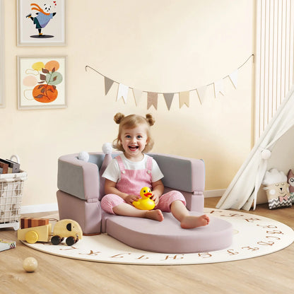 3-In-1 Convertible Climbing Toys For Toddlers With Crown Cushion, Pink Kids Gym & Playmats at Gallery Canada