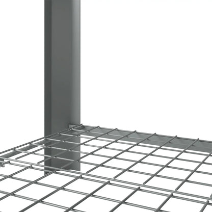 Raised Garden Bed With Legs Storage Shelf 31.5" Silver Grey, Silver Grey Elevated Garden Beds at Gallery Canada