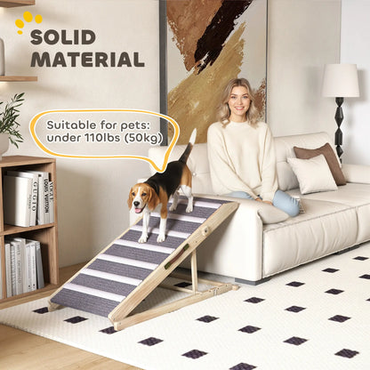 Foldable Dog Ramp For Couch, 4 Adjustable Height 14" to 20", Small to Large Dog Dog Stairs at Gallery Canada