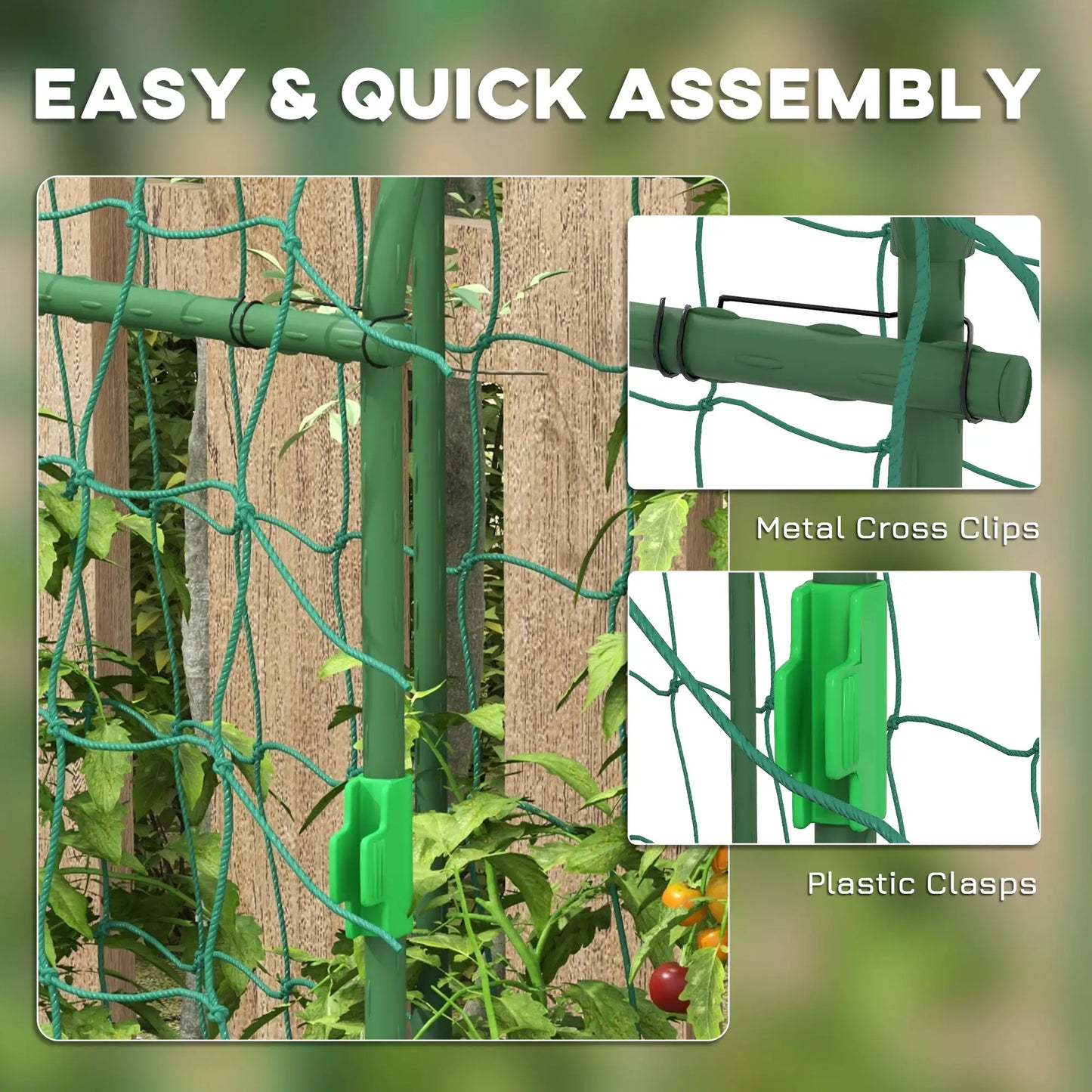 Metal Garden Trellis, A-Frame Arch for Climbing Plants, 17" x 72" x 72" Plant Stands at Gallery Canada