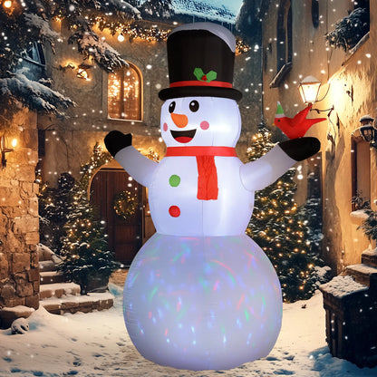 12FT Inflatable Snowman, Rotating LED Light, Indoor Outdoor Decor Christmas Inflatables at Gallery Canada