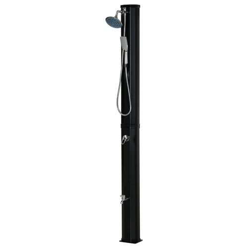 7ft Outdoor Solar Shower, 360 Rotating Head, Foot Faucet, Adjustable