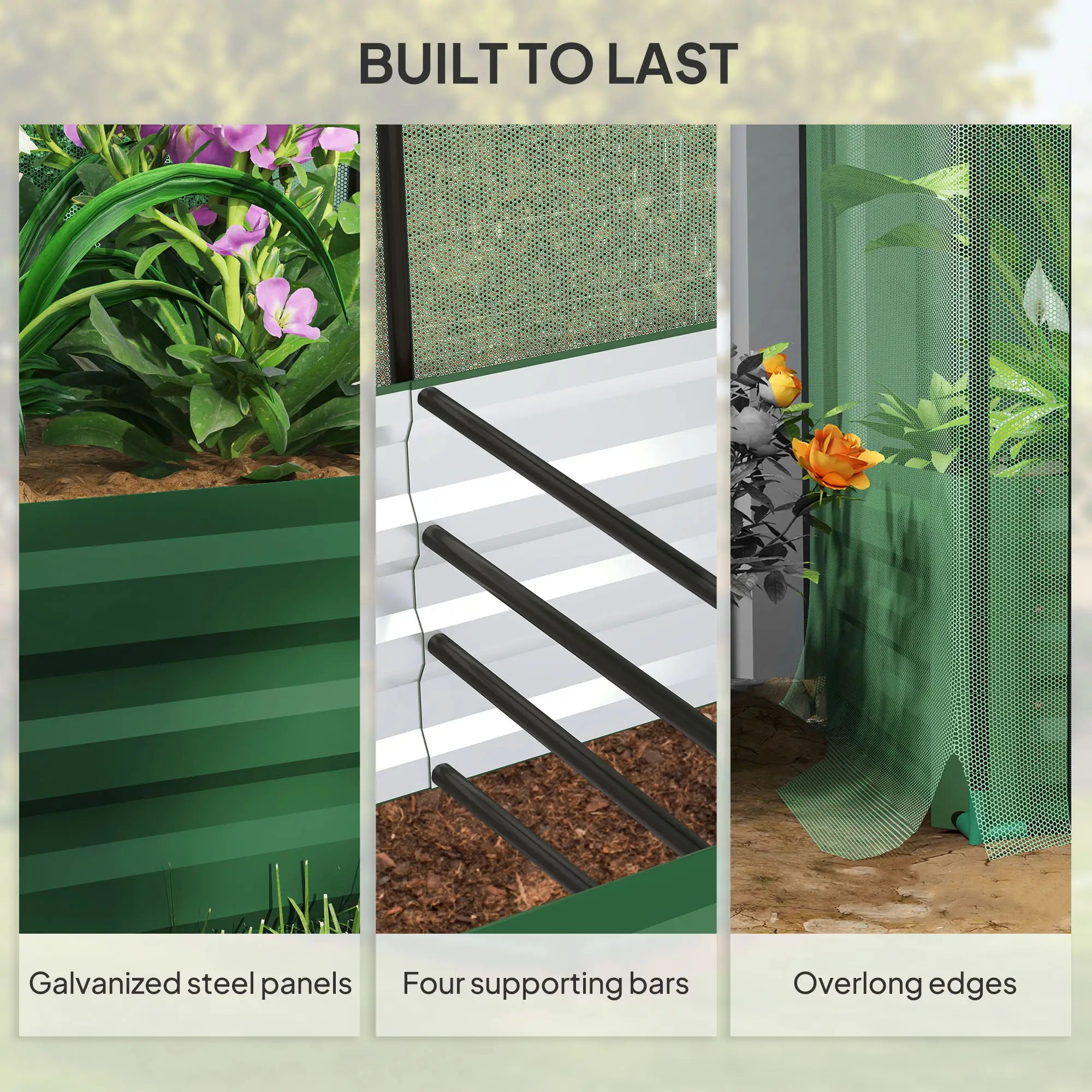 Galvanized Steel Planter Box, Raised Garden Bed, Crop Cage, Shade Cloth Raised Garden Beds at Gallery Canada