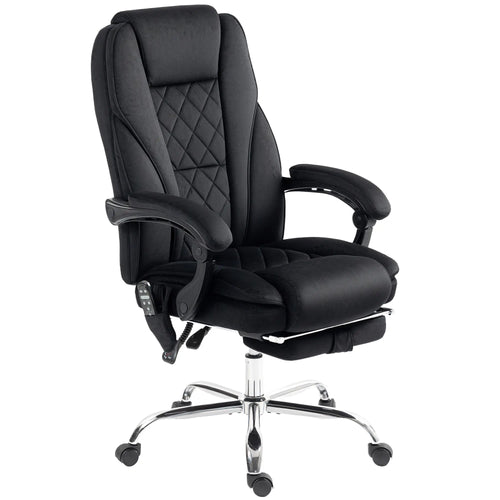 Reclining Massage Office Chair, Black