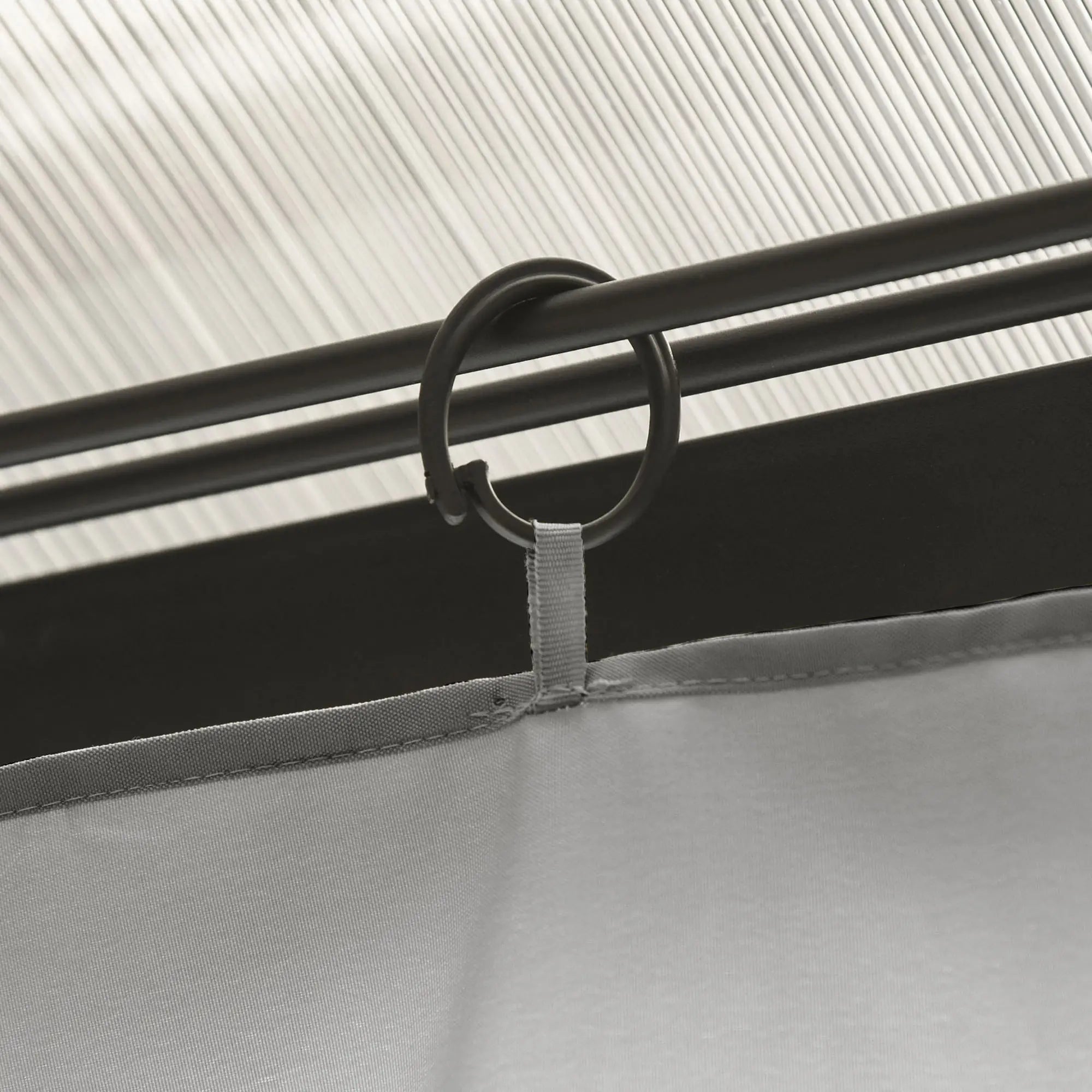 Universal Gazebo Curtains 10' x 10', 4 Panel Sidewall Privacy, Light Grey Gazebo Sidewalls at Gallery Canada