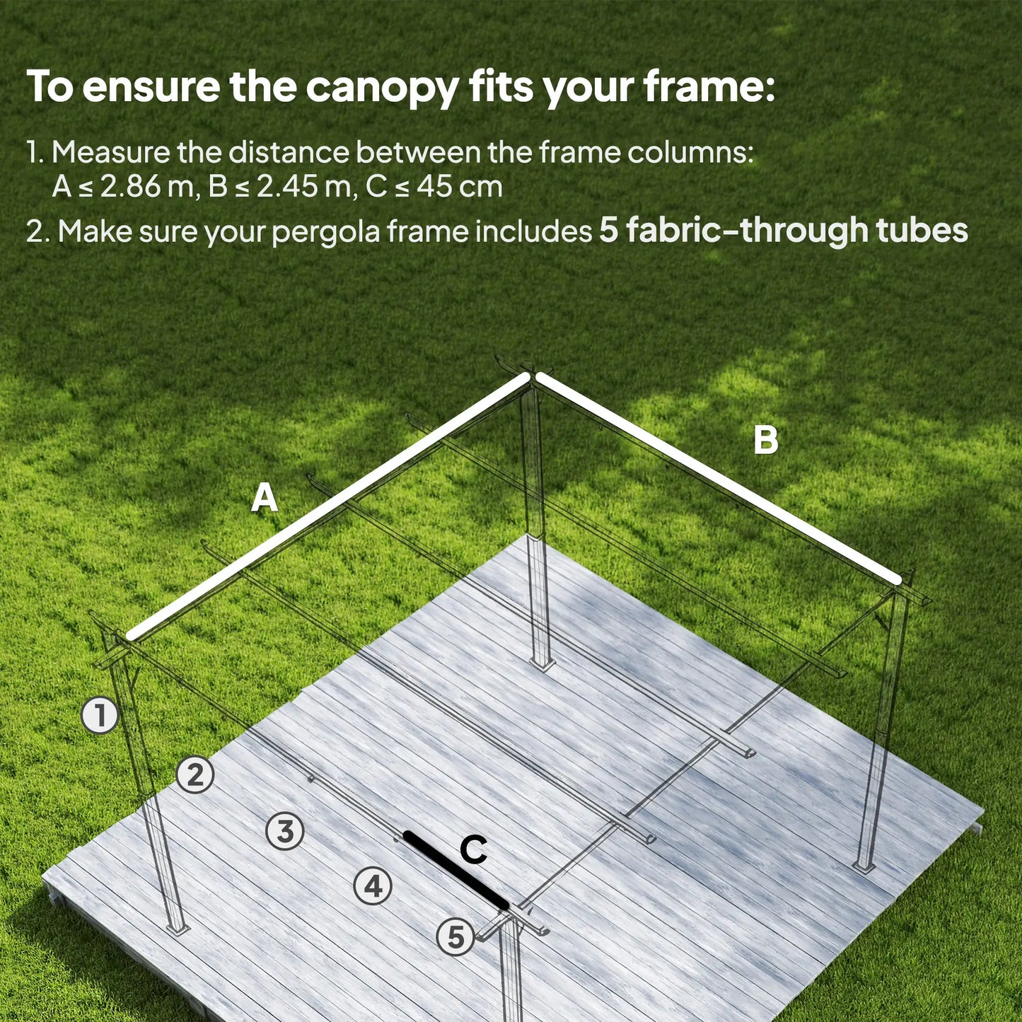 Retractable Pergola Canopy, 10' x 7' Sun Shade, UV30+, Dark Grey Gazebo Canopy Replacement at Gallery Canada