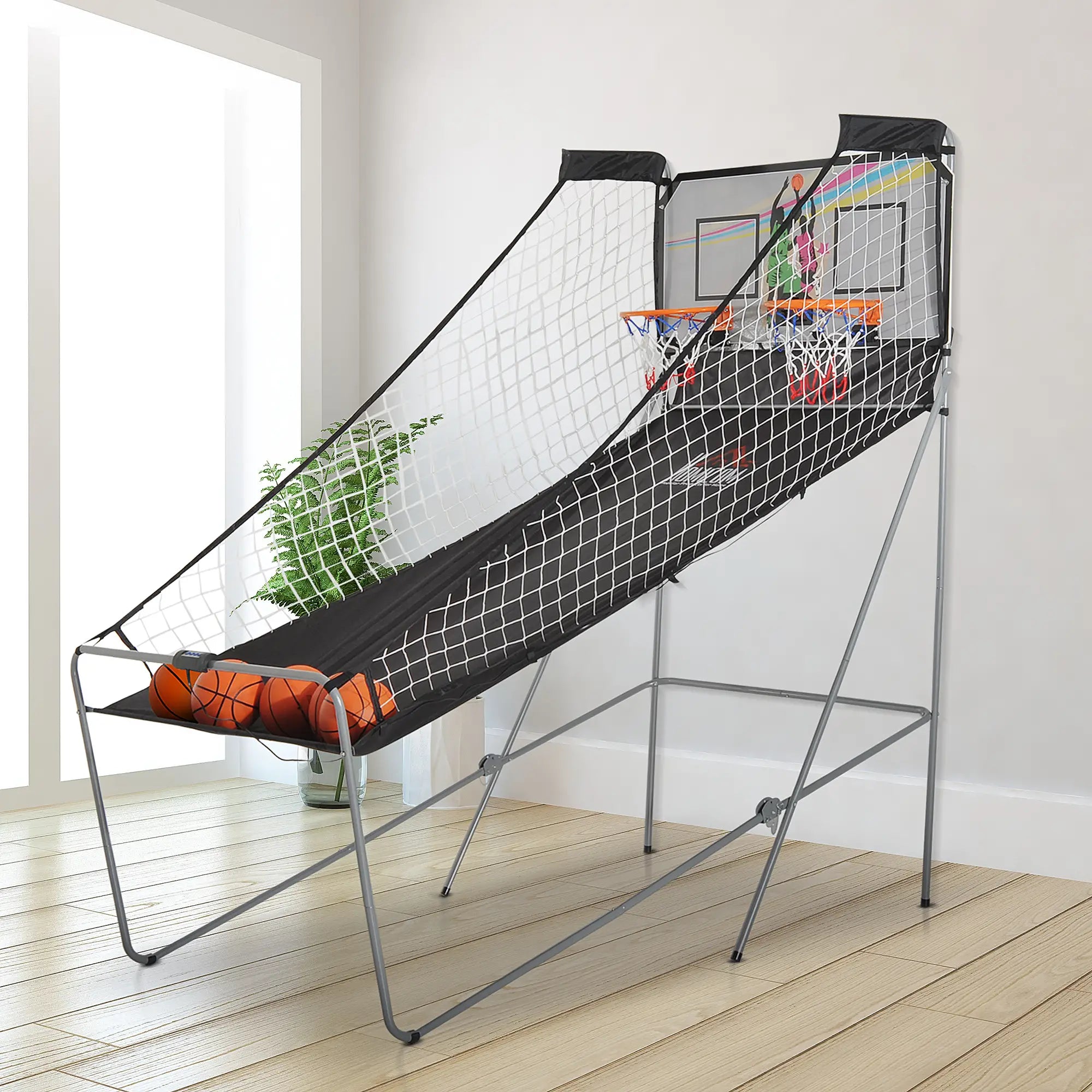 Double Shots Arcade Basketball System, Foldable Two Player Basketball at Gallery Canada