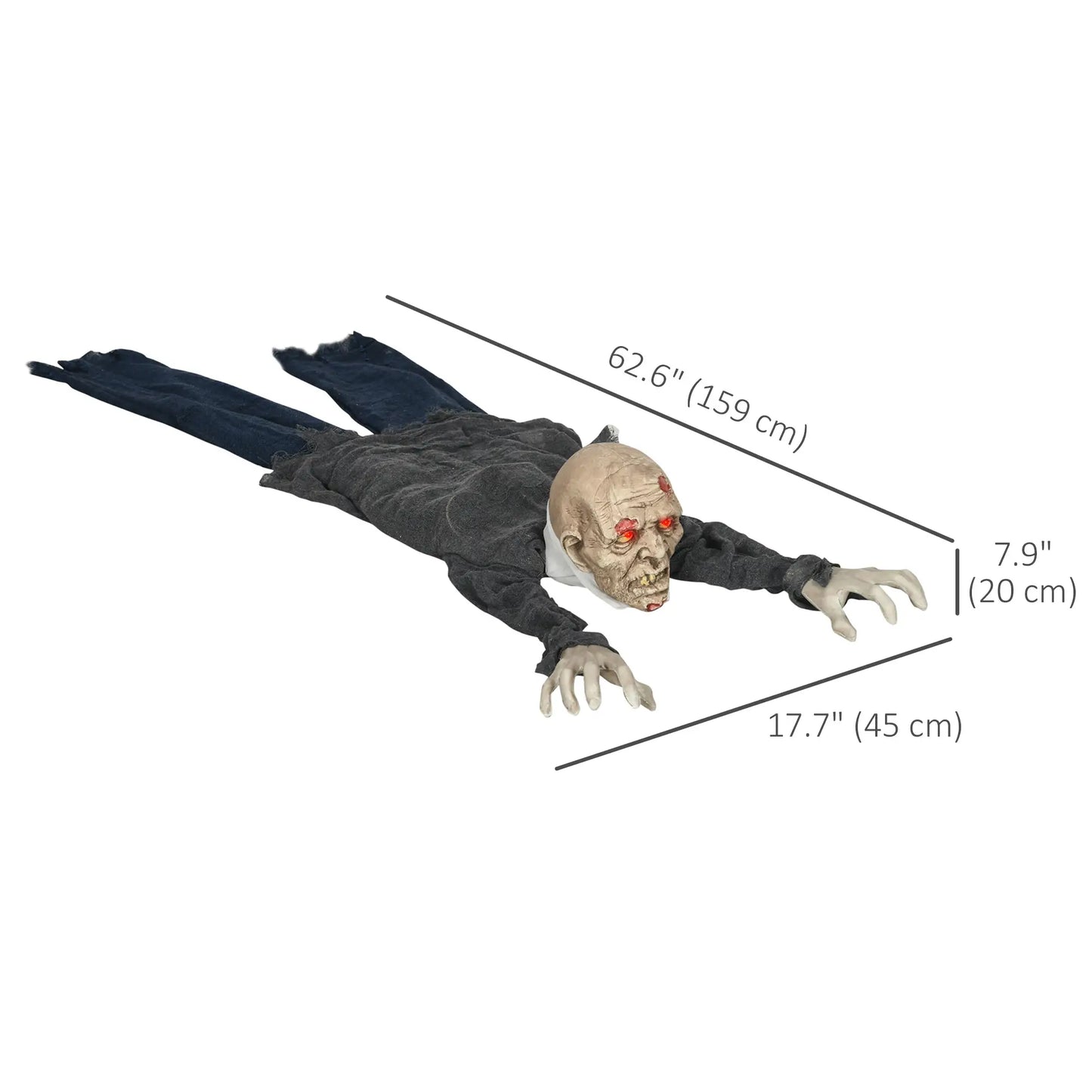 5.2ft Life Size Outdoor Halloween Zombie, Animated, Motion Activated Halloween Decorations at Gallery Canada