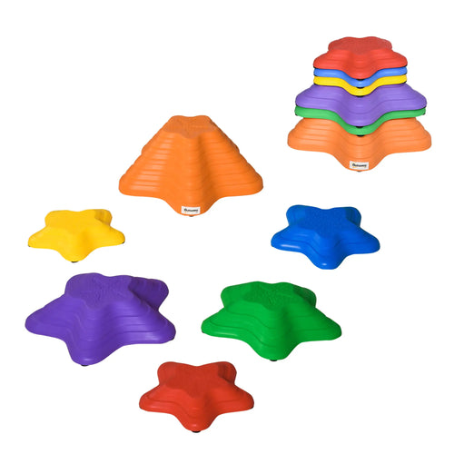 6PCs Larger Size Stepping Stones, Non-Slip Bottom, Stackable Obstacle Course