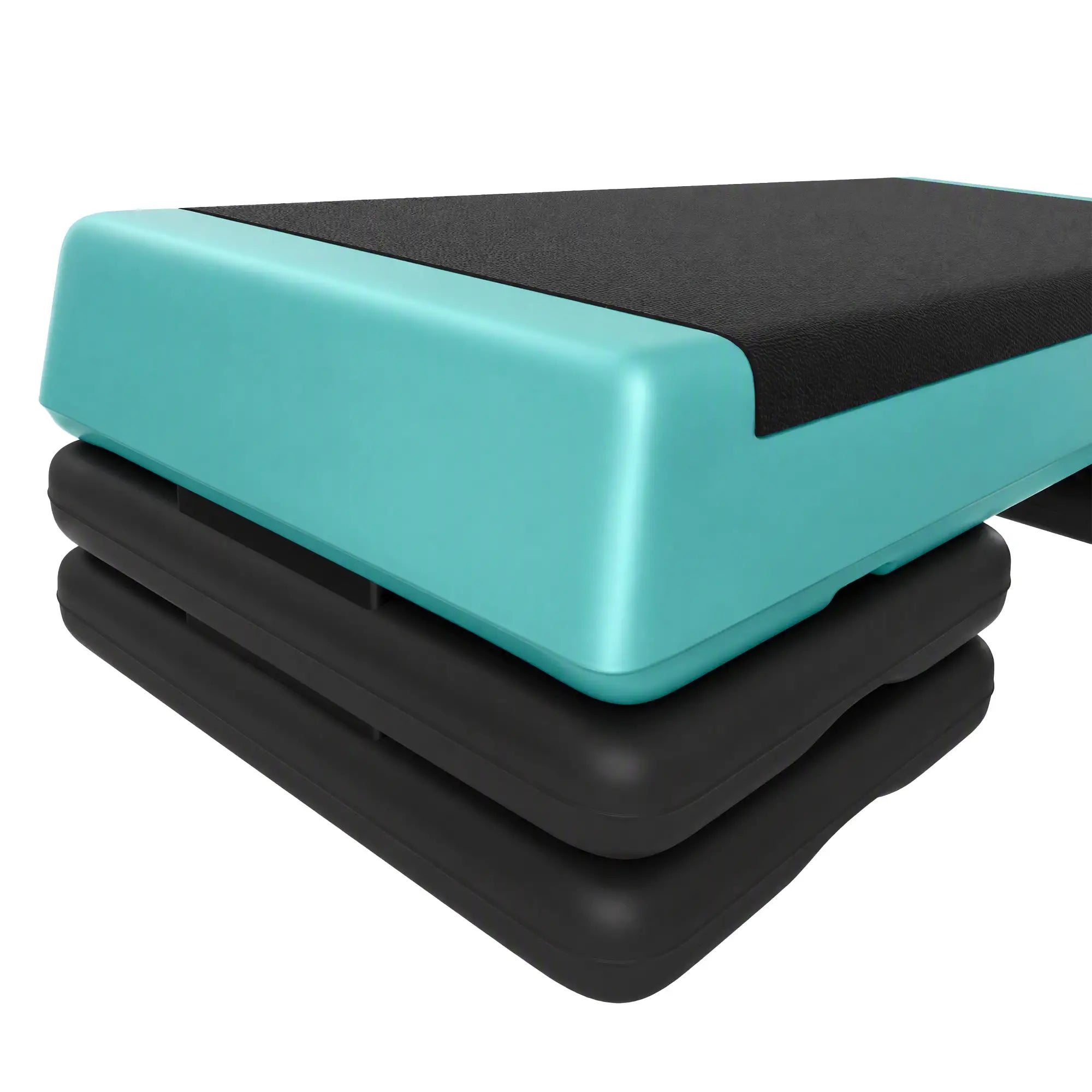 Adjustable Exercise Step Platform, 3-Level with Risers 4