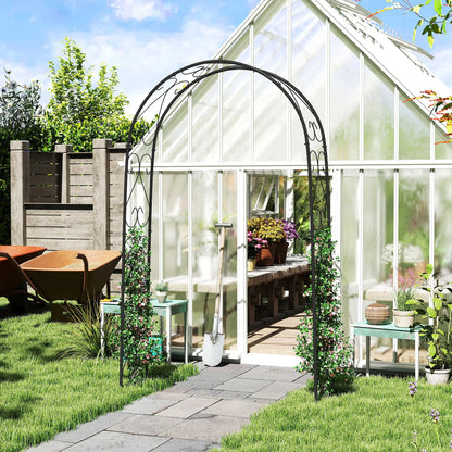 Steel Garden Arch, 7.5' Arbor Trellis for Climbing Plants, Roses Garden Arches at Gallery Canada