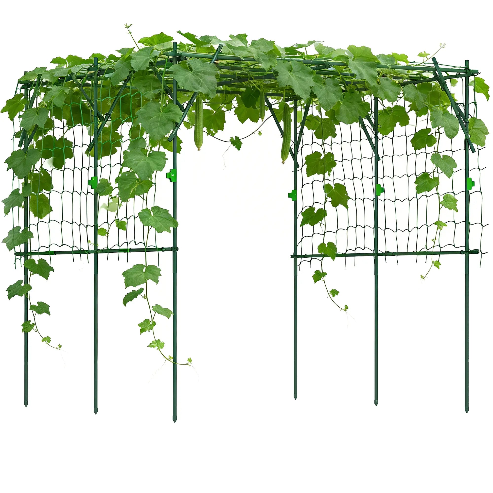 7.3 FT Tall Metal Garden Arch Trellis, For Climbing Plants, Green Plant Stands at Gallery Canada