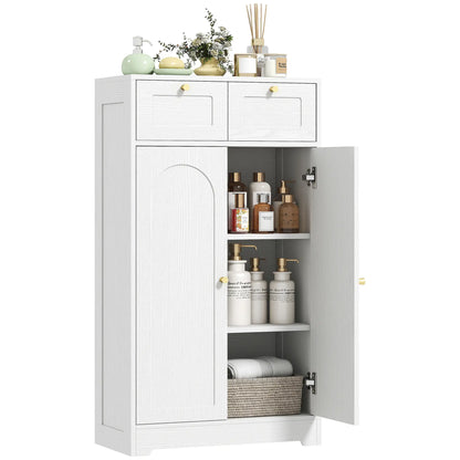 Bathroom Floor Cabinet With 2 Drawers, White Freestanding Bathroom Cabinets at Gallery Canada