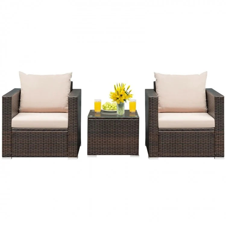 Ultimate Backyard Summer Oasis Set: 6-Pc Patio Rattan Furniture Inflatable Water Slide Park with 680W Blower Outdoor & Patio Furniture at Gallery Canada