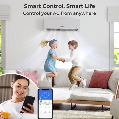 36000 BTU 3 Zone 23 SEER2 Mini Split AC, Heat Pump, 7K + 9K + 24K, White Mini Split Air Conditioners at Gallery Canada