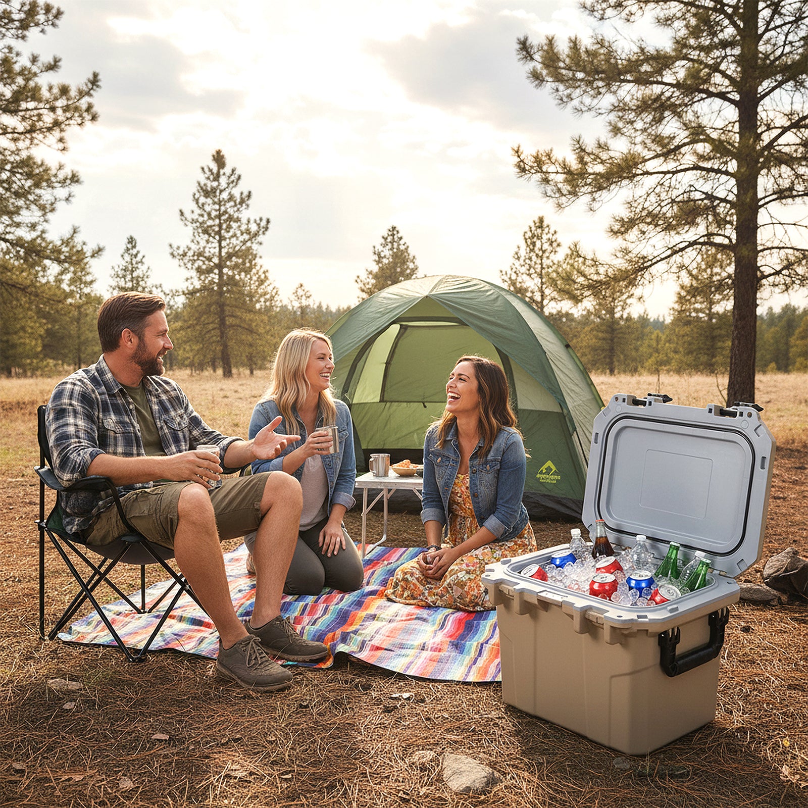 Ultra-Light Injection Molded Cooler 53 QT Hard Ice Chest, Coffee Coolers at Gallery Canada