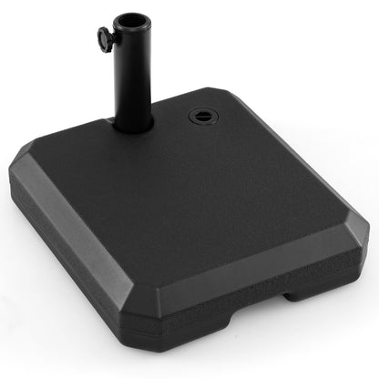 Umbrella Base for Half Patio, 48.5 Lbs Fillable Stand Outdoor Umbrella Bases Black at Gallery Canada