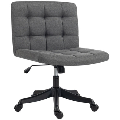 Linen Desk Chair, Rocking Swivel, Dark Grey Task Chairs Multi Colour at Gallery Canada