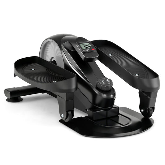 Under Desk Elliptical Pedal Exerciser, Adjustable Magnetic Resistance, Silver Elliptical Trainers Silver at Gallery Canada