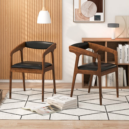 Upholstered Armchairs Set Of 2, Brown Dining Chairs at Gallery Canada