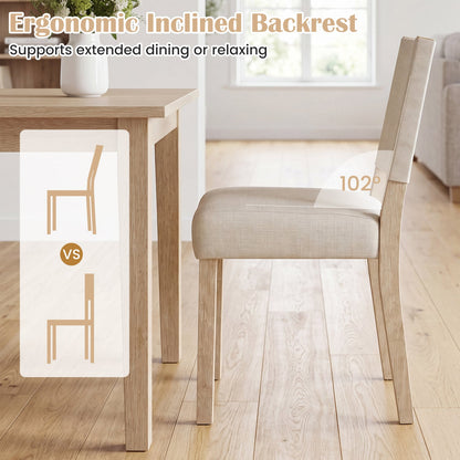 Upholstered Dining Chairs Set of 4, Beige Dining Chairs at Gallery Canada
