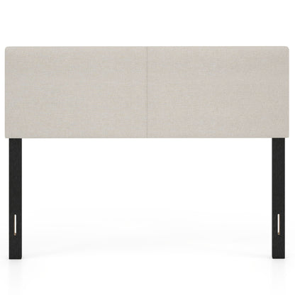 Upholstered Headboard Queen, Full Size, Quilted Linen, Beige Headboards at Gallery Canada