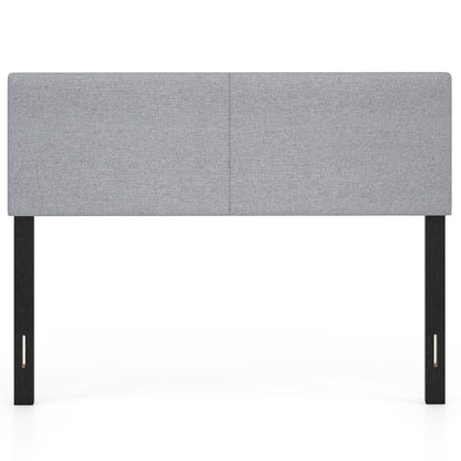 Upholstered Headboard, Queen/Full, Quilted Linen, Gray Headboards at Gallery Canada