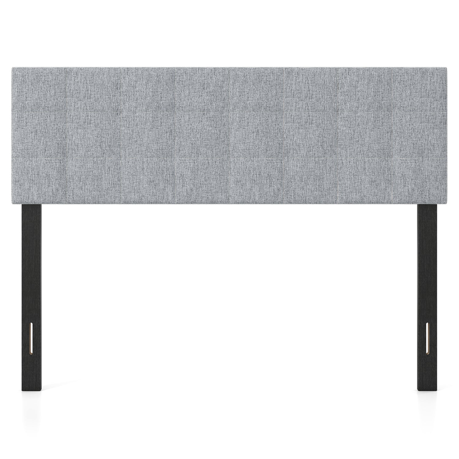 Upholstered Headboard, Queen/Full, Quilted Grid Linen, Gray Headboards at Gallery Canada