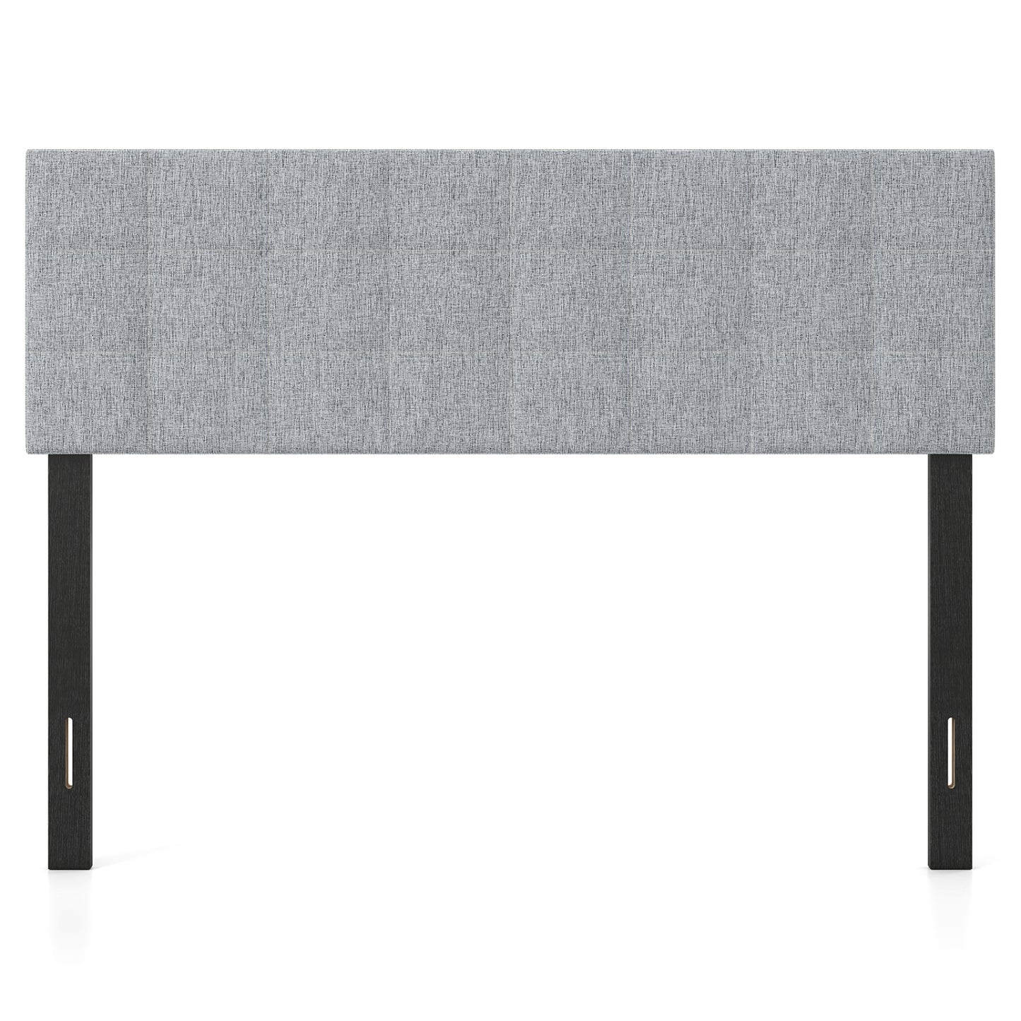 Upholstered Headboard, Queen/Full, Quilted Grid Linen, Gray Headboards at Gallery Canada