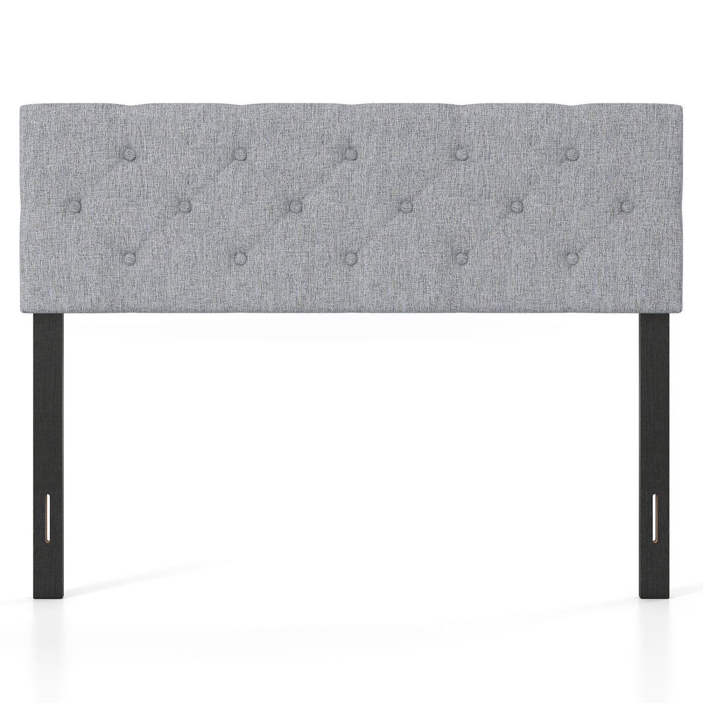 Upholstered Headboard Queen/Full, Tufted Linen, Gray Headboards at Gallery Canada