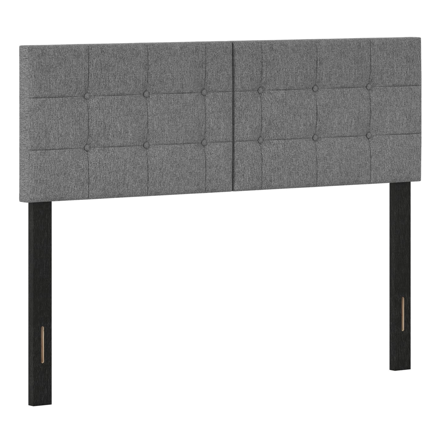 Upholstered Headboard, Adjustable Full/Queen, Dark Gray