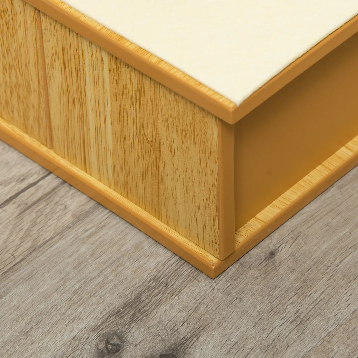 Dog Steps, Pet Stairs for Bed, Cat Ladder for Couch, Non-Slip Carpet, 15.7" x 23.2" x 21.3", Natural Wood Dog Stairs at Gallery Canada