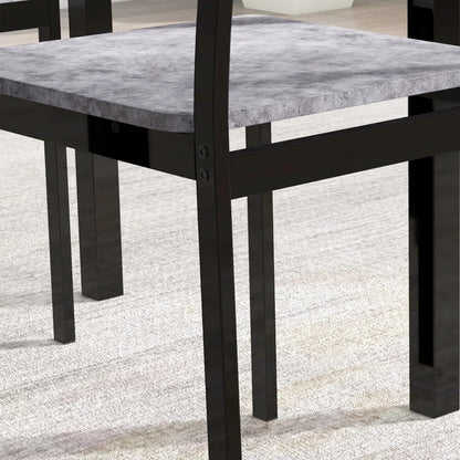 Foldable Dining Table Set for 2, Drop-Leaf Kitchen Table with 2 Chairs Bar Sets at Gallery Canada
