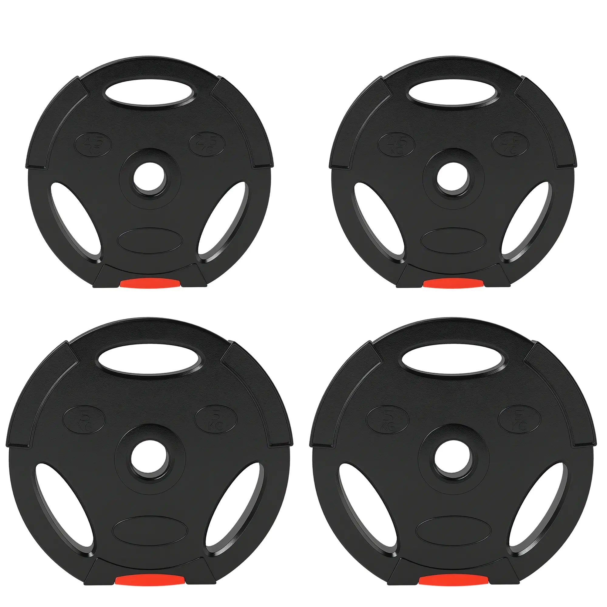 1-Inch Weight Plates, Barbell Weights Set, 2 x 11lbs + 2 x 5.5lbs Dumbbells & Barbells at Gallery Canada