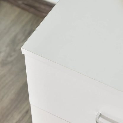 2 Drawer File Cabinet with Lock, Mobile Vertical Filing Cabinet, White Office Cabinets & Cupboards at Gallery Canada