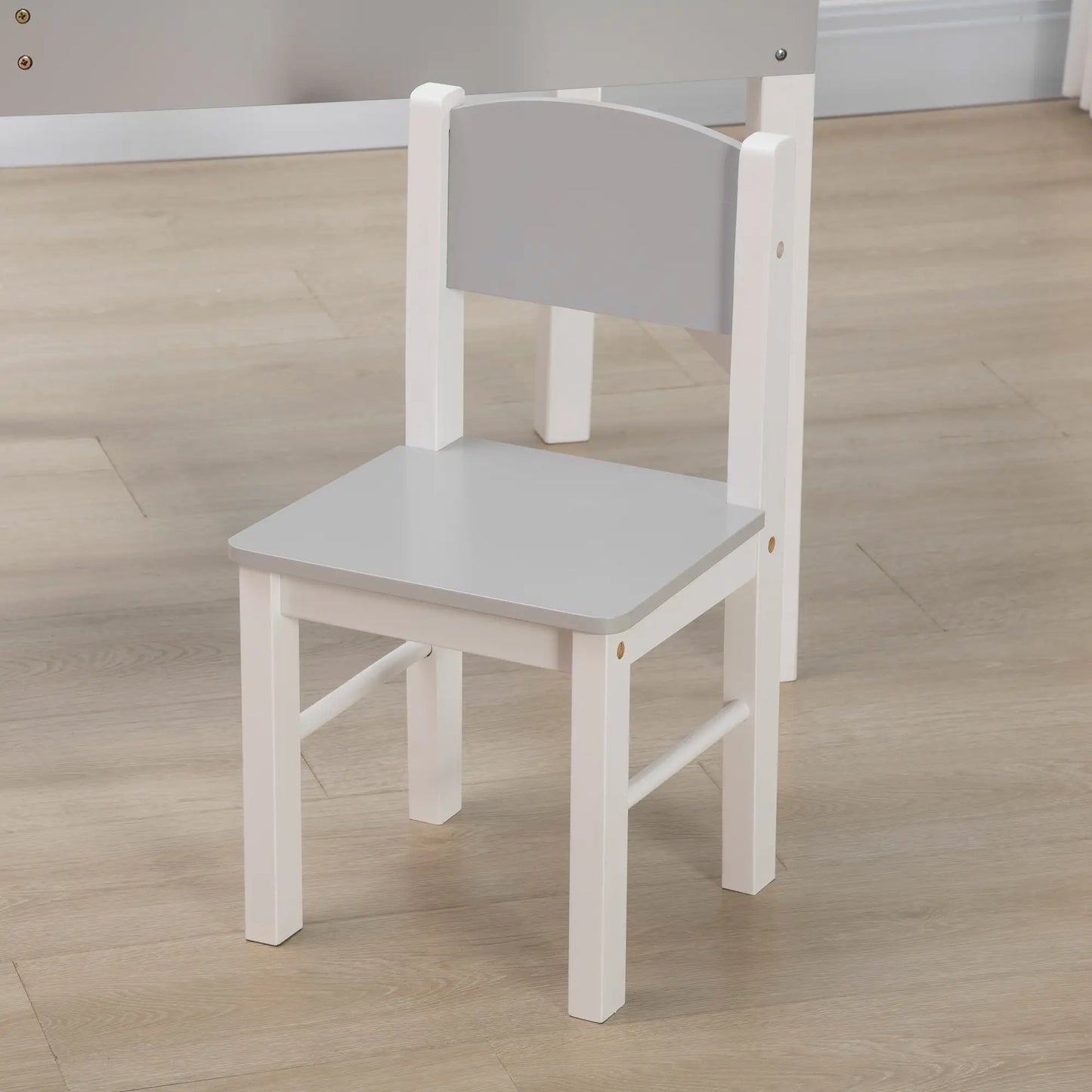Kids Lego Table with Storage, 2PCs Toddler Activity Furniture, Grey Kids Table Sets at Gallery Canada